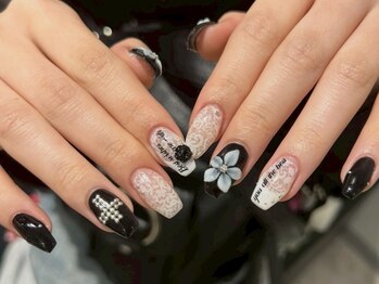 ネイルアヴァンス 京橋店(Nail AVANCE.)/レース×お花ネイル！