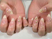 クリアホロ花ミラー¥4500
