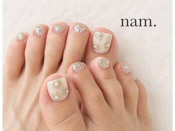 ナム(nam.)の写真/【OPEN記念★特別価格】フットバス付き♪ワンカラー4900円/定額6000円★気分が上がるおしゃれな足元に♪