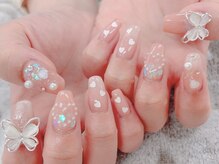 ディーネイル 四条烏丸(D-nail)/【山田】蝶々×ハート