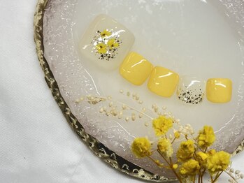 キャンアイドレッシー 町田/フット 押し花 キラキラ