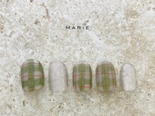 ザ マリー 三条店(THE MARIE)/4)7000円 チェックネイル 1023c