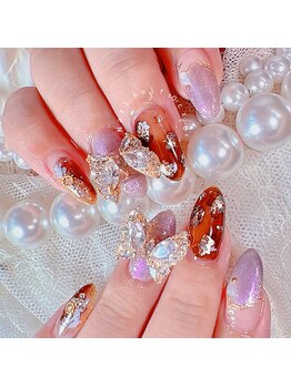 ネイルエルフ(Nail Aelf)/大人の遊び心★べっ甲ヒョウ柄
