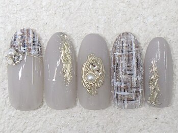 リノ ネイル(Rino nail)/1月新作大人モテネイル801n3