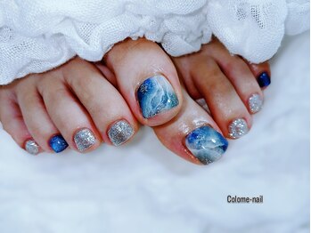 コロミネイル(colome nail)の写真/足元からおしゃれに!季節合うカラー豊富!画像持ち込みOKで、あなただけの特別なフットネイルを◎
