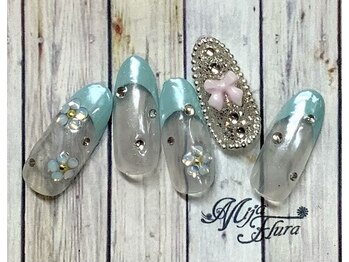 ホームネイルサロン 戸田 ミハ フルーラ(Home Nail Salon Mija Flura)の写真/可愛いネイルで気分UP♪初ジェルネイル大歓迎♪短い薄い割れ欠け爪もOK！自爪をいたわりながらの施術◎