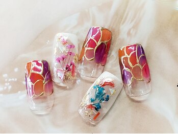 ネイルサロン シェル(Nail Salon SHELL)/選べる定額アートBコース ¥7200