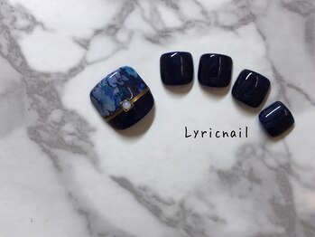 リリックネイル 本八幡店(LyricNail)/落ち着いたフラワープリント！