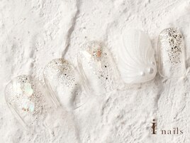 ホワイトシェルネイル　7480円