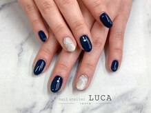 ネイルアトリエルカ(nail atelier LUCA)/M-138 大人上品大理石ネイル