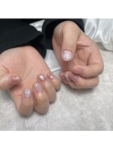 リシアネイル 高崎緑町店(Recia Nail)/ニュアンス/ピンク/水色ネイル