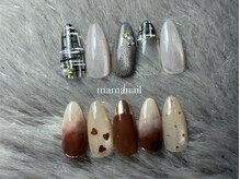 プライベートネイルサロン ママネイル(mamanail)/冬のデザインネイル♪￥8500