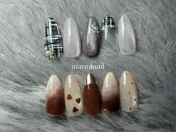 プライベートネイルサロン ママネイル(mamanail)/冬のデザインネイル♪￥8500