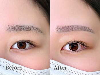 ミーナ 鍋島店(mina)/アイブロウWAX＋まつ毛パーマ上