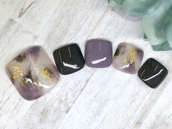 アルセア 上野御徒町店(Alcea)/ニュアンス タイダイ 秋ネイル