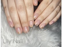 リリーネイル(Lily Nail)/1カラー＋ラメ＋押し花