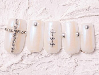 ネイルメゾン 渋谷店(NAIL MAISON)/十字架オーロラY2K￥6980