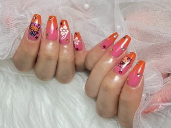 プティ アイビューティ 京橋店(peTiT eyebeauty)/平成 Y2K 夏 ハイビスカス