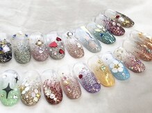 キャンアイドレッシー 川越店(Can I Dressy)の雰囲気（成人式用ネイルに☆ラメグラデーション☆アート2本付き）