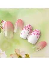 ラ カゼッタ(La casetta)/押し花桜の木ネイル