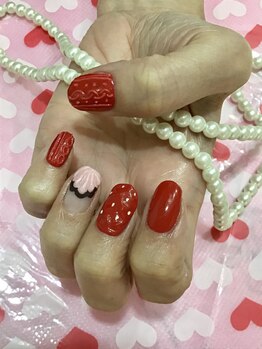 ネイルミュージアム(Nail Museum)/【春】いちごネイル