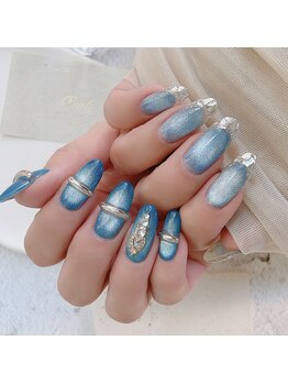 チャコネイル(chaco-nail)/水色マグネット　ニュアンス