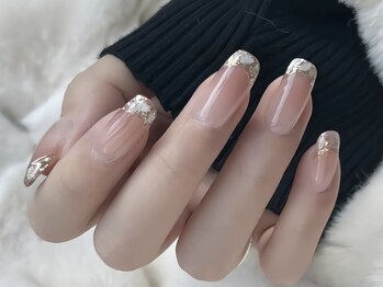 モルフォネイル(Morpho nail)/#ガラスフレンチ
