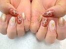 水引きミラーアートネイル