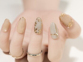 エムスラッシュネイル 本牧店(M SLASH)/大人カッコイイネイル