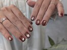 ブラウンマグネットネイル