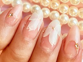 桜フレンチネイル