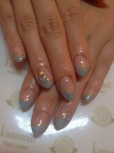 カナ ネイル(Kana nail)/グレーフレンチ