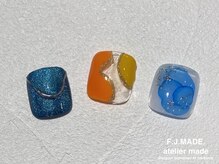 アトリエ メイド(atelier made)/ワンカラー＋親指2本アート