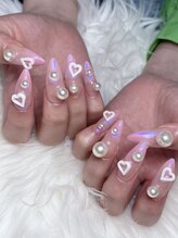 ホランイネイル(HORANGI NAIL)/フリーアートM＋長さ出し