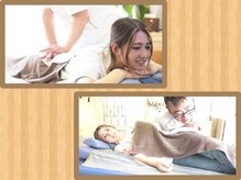大和整体治療院の雰囲気（モデルさんは通われてる本物の利用者様がご協力してくれました。）