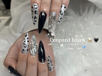 エマネイル プラスキハクヤ 枚方店(EmaNail+KIHAKUYA)/レオパードネイル