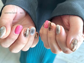アプリシーエイトネイル(appreciate nail)/サンプルデザイン♪