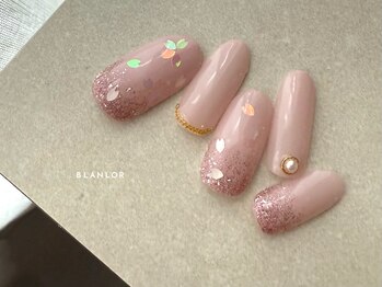 ネイルサロン ブランロール 三軒茶屋店(Blanl'or)/桜ホログラムネイル