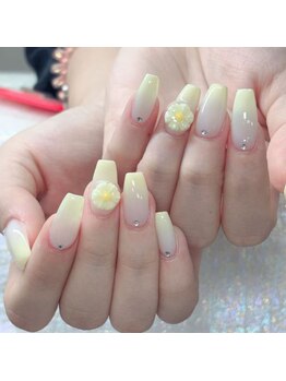 クイーンズビューティーサロン 歌舞伎町店(Queen's beauty salon)/長さだし 花 パラジェル