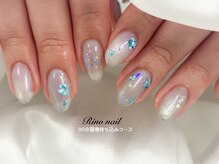 リノ ネイル(Rino nail)/フラワーネイル　80340