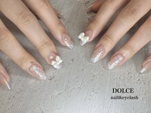 ドルチェ 久留米花畑店(Dolce)/ラメグラ×リボンネイル☆