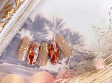 ネイルサロン&スクール ジーナ(GINA)/べっ甲ニュアンスネイル