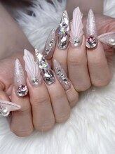 ホランイネイル(HORANGI NAIL)/デザイン定額B＋長さ出しLサイズ