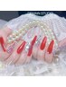 チップ+ジェル長さ出し☆持ち込みデザイン★アート6本まで★¥11980
