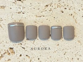 フットネイル　シンプル　マット