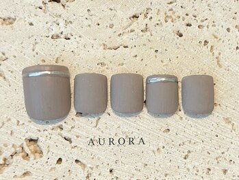 アウロラ 代々木上原(AURORA)/フットネイル シンプル マット