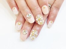 ネイルコレクション ピンク(Nail Collection Pink)/ジェル放題★クリアツイード・星
