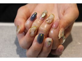 大理石×チェーン