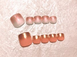 グラデーションミラーネイル