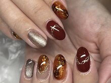 カラーズ(colors.)/べっ甲×ボルドー×マグネット。